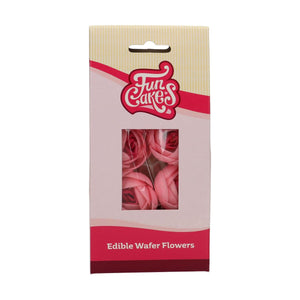 FunCakes Edible Wafer Flowers Rose pk/6
