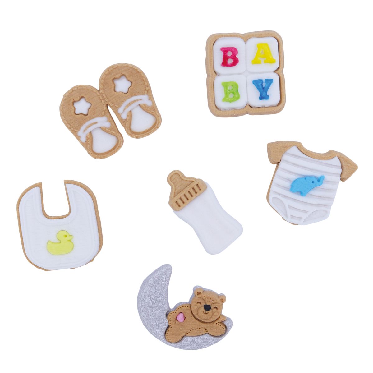 PME CUPCAKE TOPPERS BABY PK/6