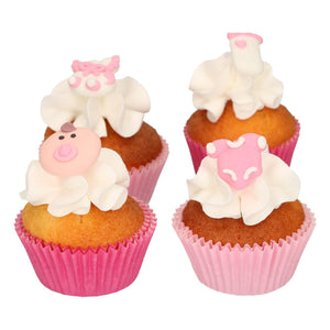 FUNCAKES SUGAR DECORATIONS BABY PINK SET/12