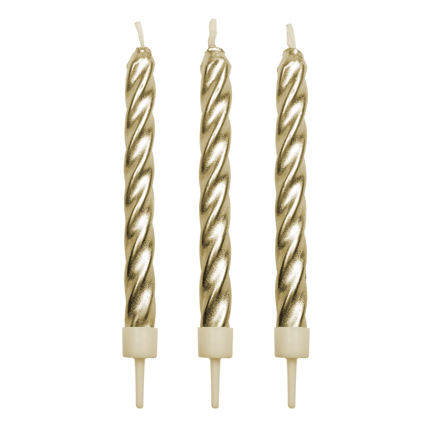 Candles with Holders Pack 10