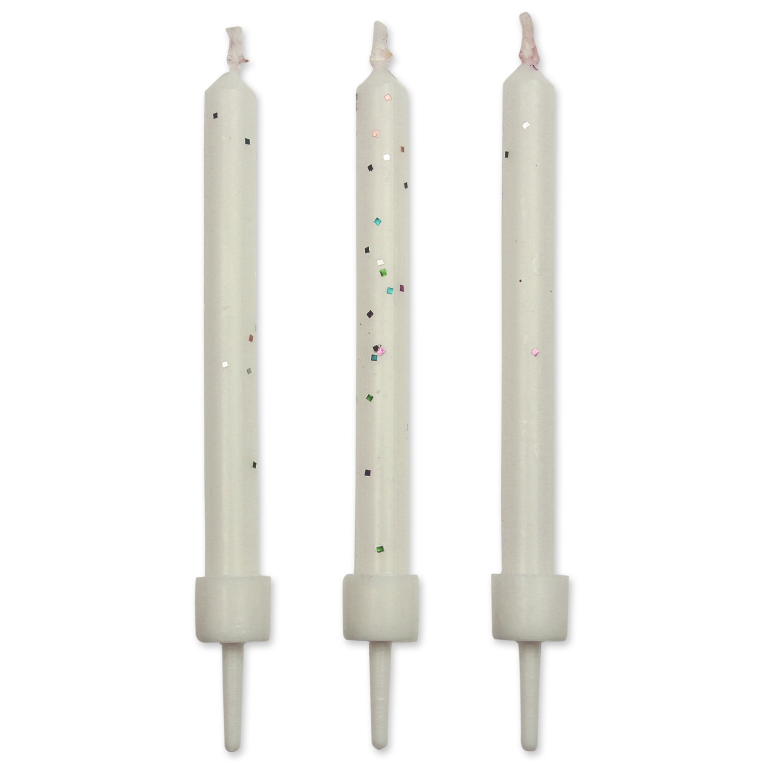 Candles with Holders Pack 10
