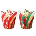 Christmas Tulip Muffin Cases - Candy Cane (Pack of 24)