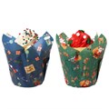 Christmas Tulip Muffin Cases - Santa's Workshop (Pack of 24)
