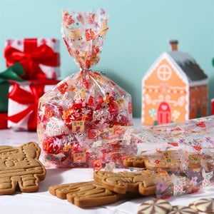 PME 20 Christmas Plastic Treat Bags - Enchanted