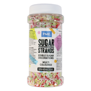 Multi-Coloured Sugar Strands (80g )