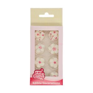 FunCakes Sugar Decorations Blossom Mix White and Pink Set/32