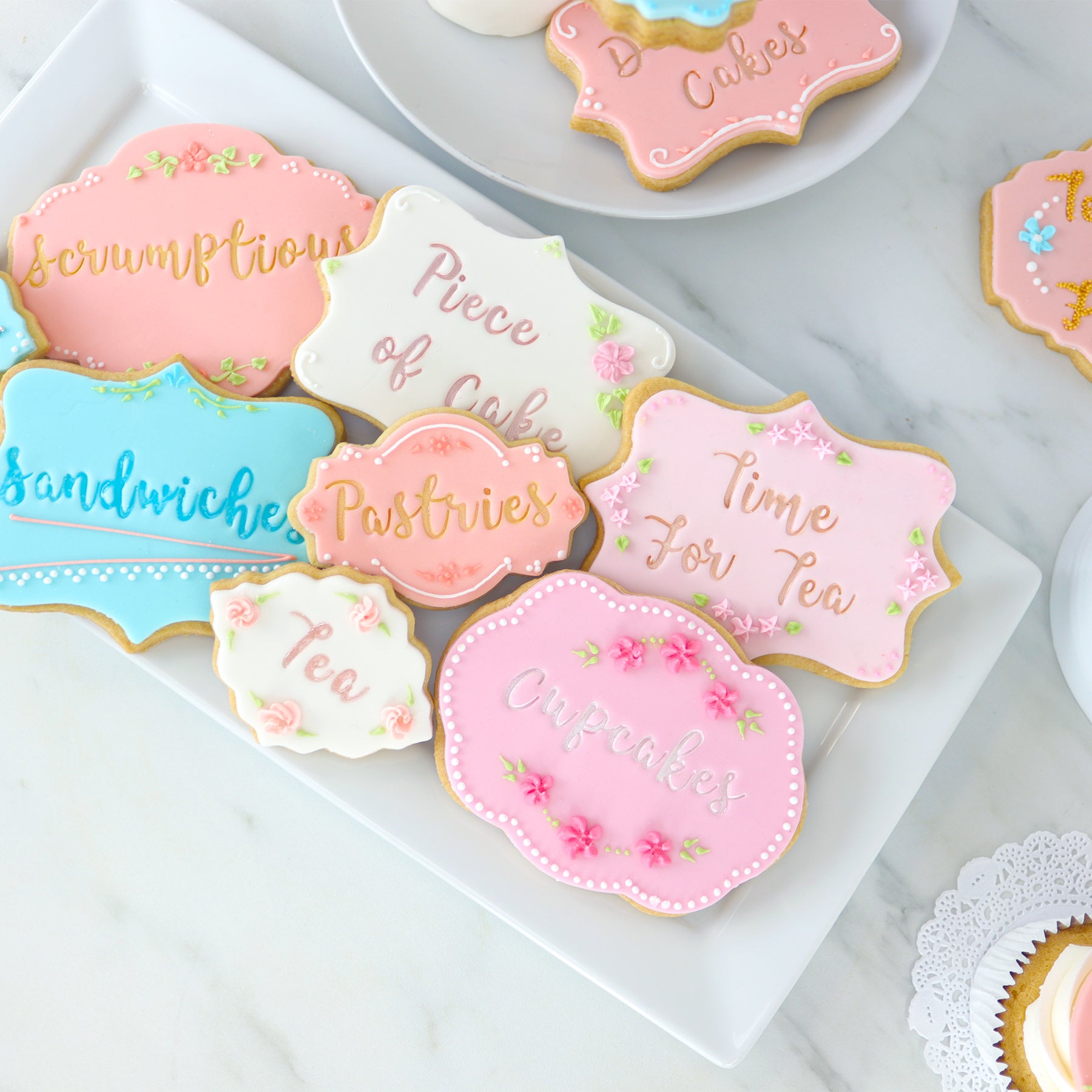 Fun Fonts - Cupcakes and Cookies Stamping Set Collection 1
