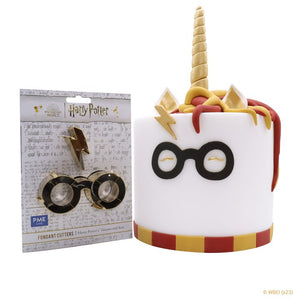 Harry Potter Fondant & Cookie Cutter, Set of 2, Harry's Glasses & Scar, Large