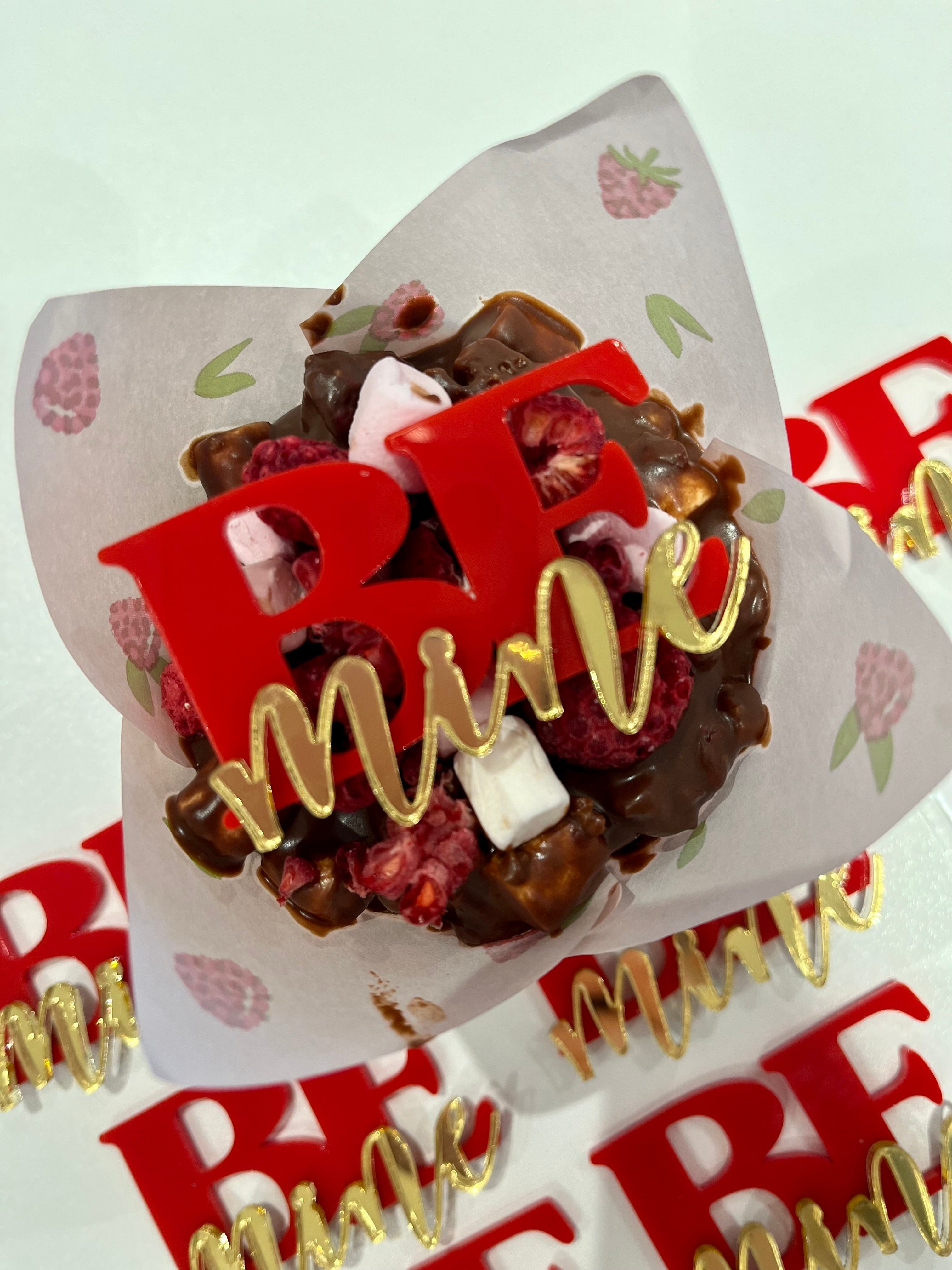 BE MINE Acrylic Topper