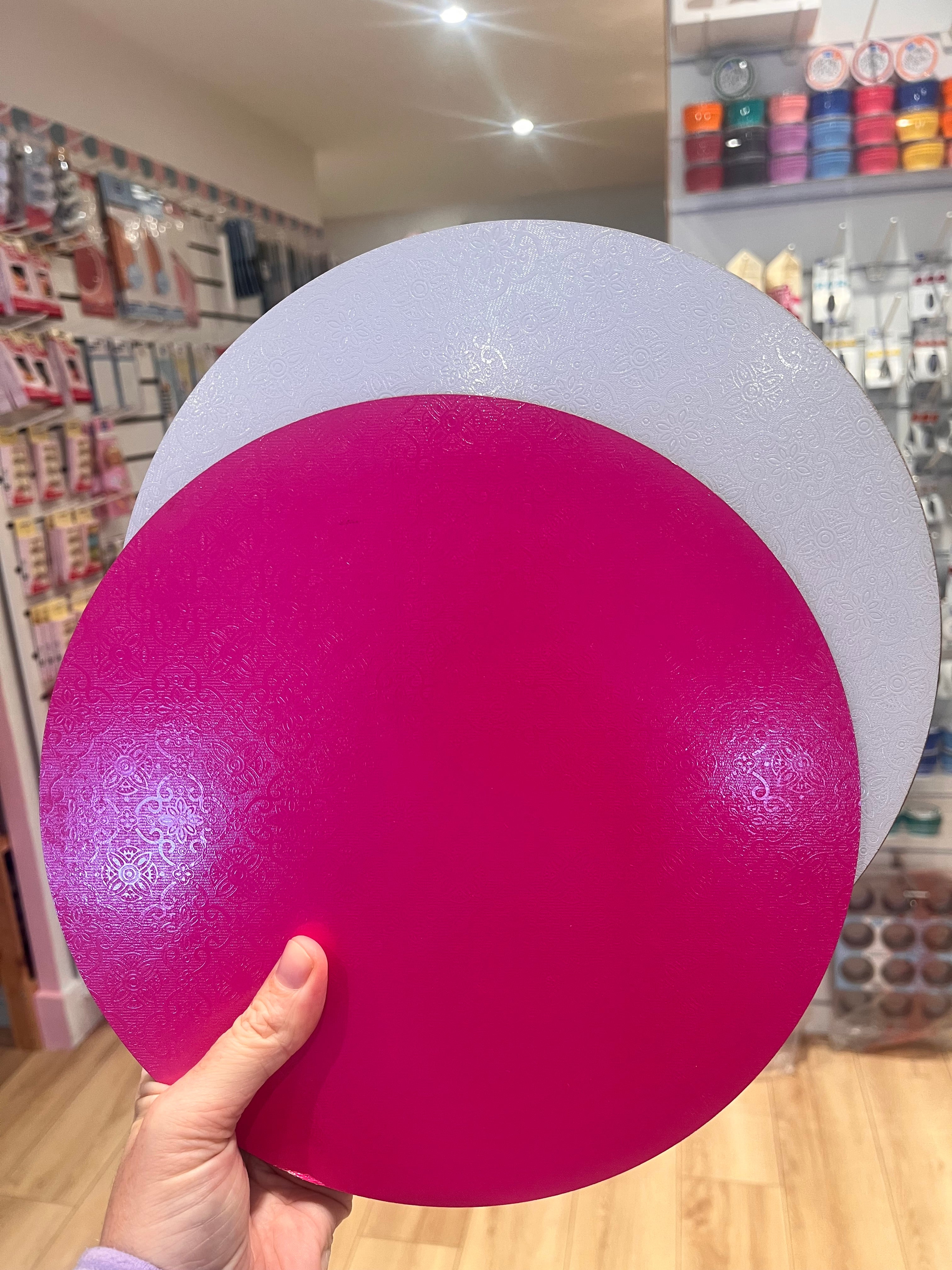 10" Luxury Hot Pink Cake Board