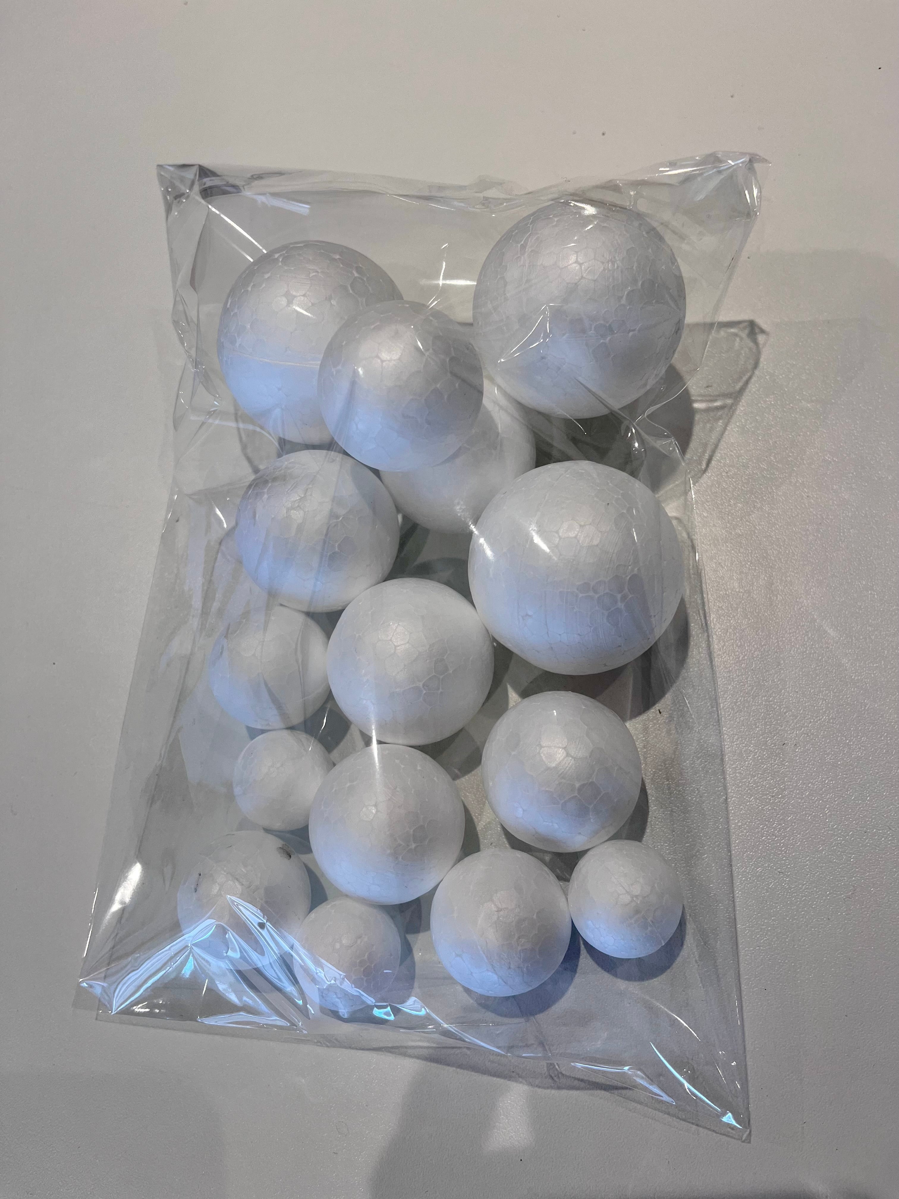 15PK Decorative Polystyrene Balls