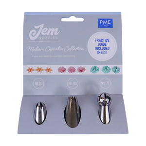 JEM NOZZLES SET – MEDIUM CUPCAKES COLLECTION, PACK OF 3