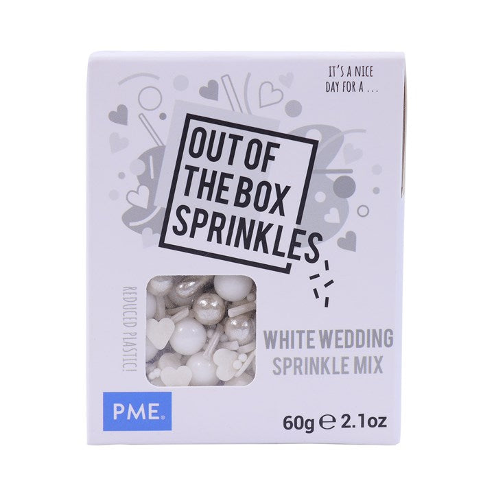 OUT THE BOX Sprinkle Mix - White wedding 60G