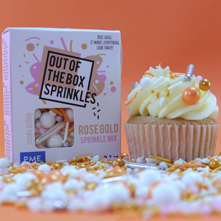 Out the Box Sprinkle Mix - Rose Gold 60g