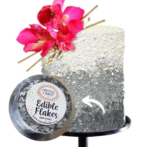 CRYSTAL CANDY Bridal Shine Edible Cake Flakes