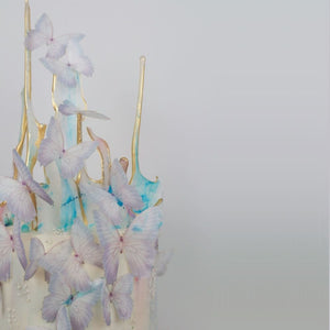 CRYSTAL CANDY Ethereal Butterflies Edible Wafer Paper Decorations