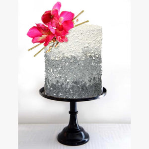 CRYSTAL CANDY Silver Moon Edible Cake Flakes