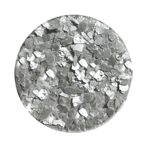 CRYSTAL CANDY Silver Moon Edible Cake Flakes