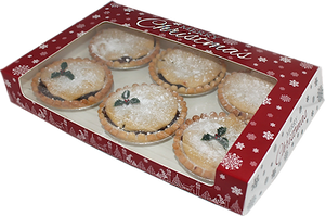 Christmas Flat 6 Mince Pie Box