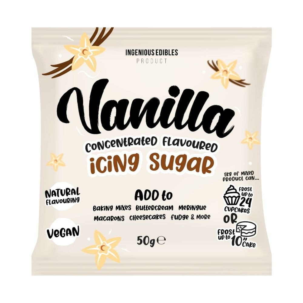 INGENIOUS EDIBLES Concentrated Flavoured Icing Sugar 50g