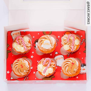Festive Friends 6 Cupcake Box