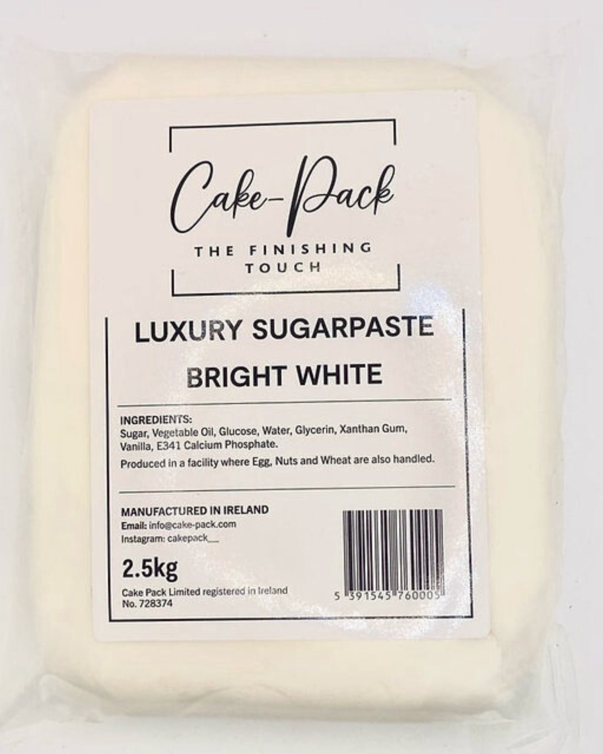 Cake - Pack Luxury Sugarpaste Bright White 2.5kg