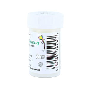Sugarflair Universal Paste Colour Snow White E171 FREE 22g