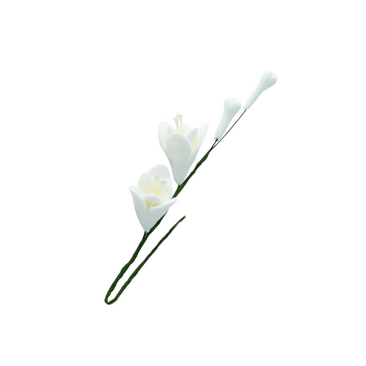 100mm White Freesia Sugar Flower Spray