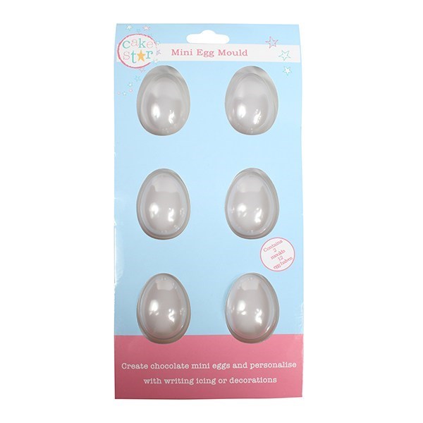 6 Mini Chocolate Egg mould - Smooth