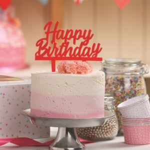 Cake Star Happy Birthday Blue Pic