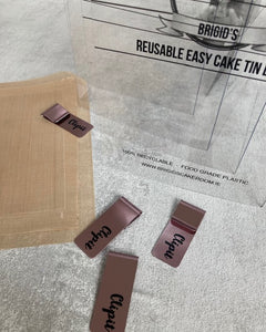 Square Chocolate Biscuit Cake Tin Liner™️