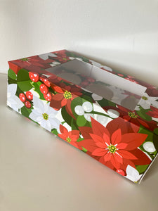6 Cavity Poinsettia Cupcake Box