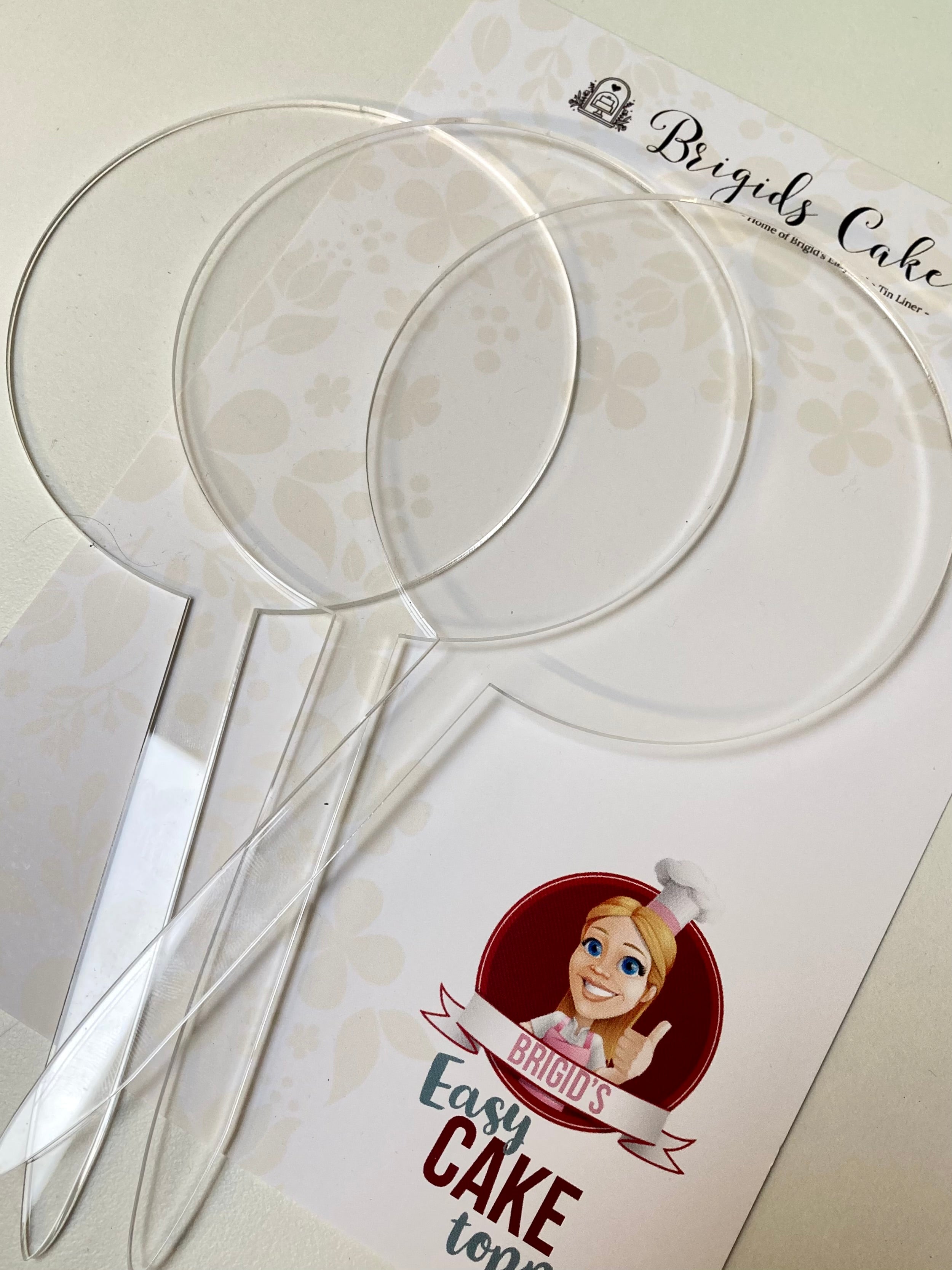 3PK Clear Paddle Toppers