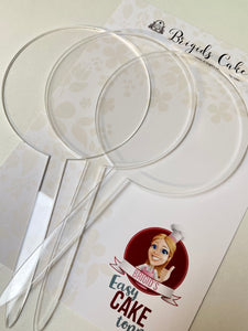 3PK Clear Paddle Toppers