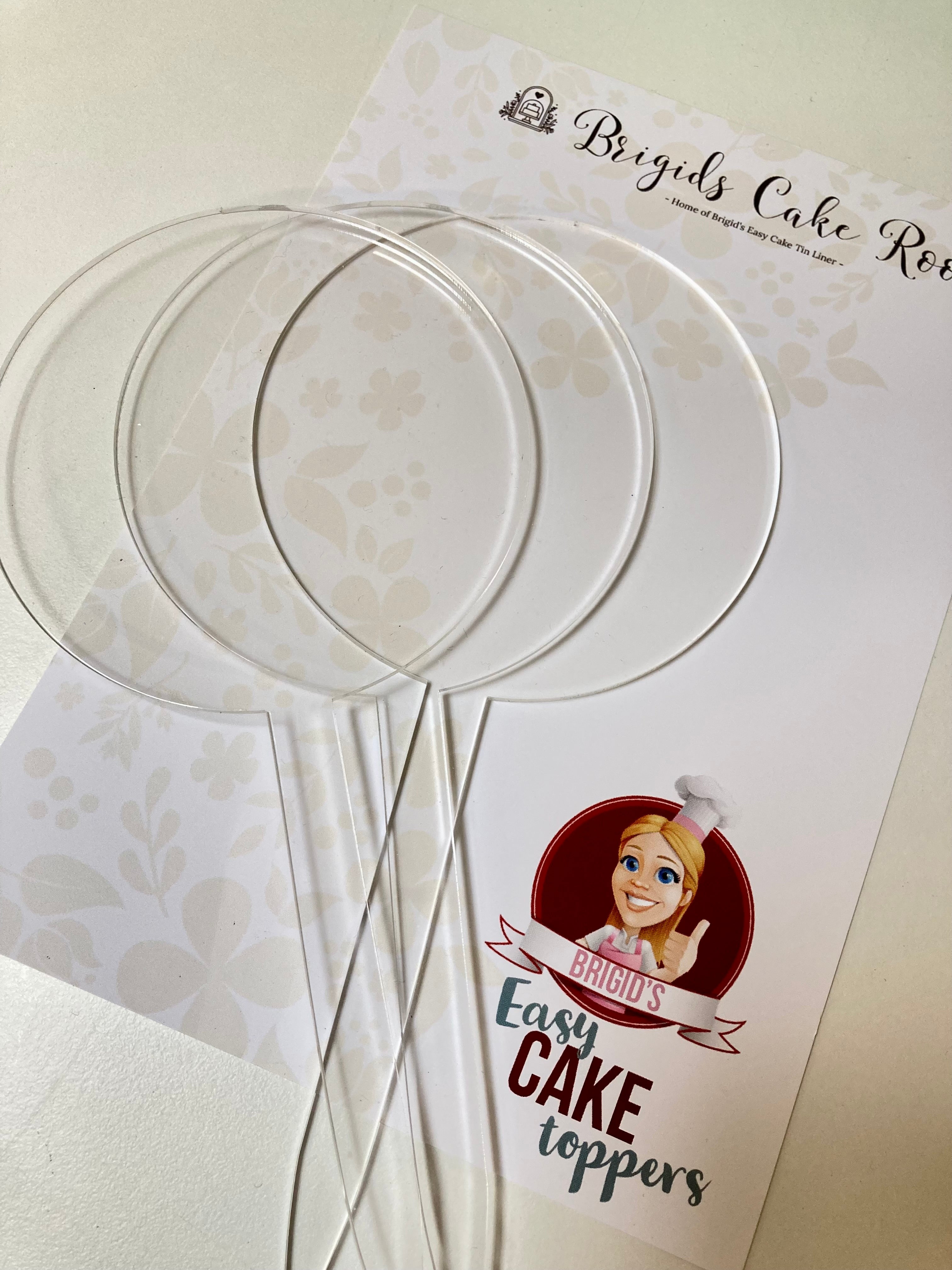 3PK Clear Paddle Toppers