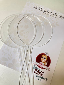 3PK Clear Paddle Toppers
