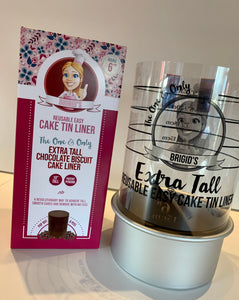 Extra Tall Round Chocolate Biscuit Cake Liner™