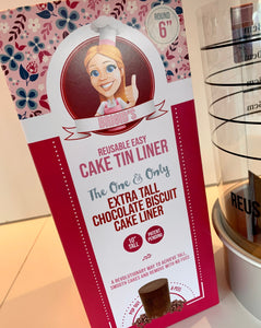 Extra Tall Round Chocolate Biscuit Cake Liner™