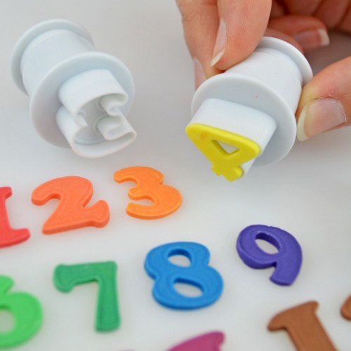 Cake Star Push Easy Cutters - Mini Numbers - 10 Piece