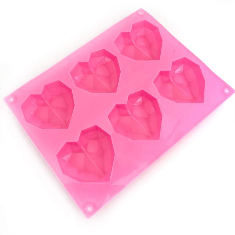 DIAMOND HEARTS SILICONE MOLD